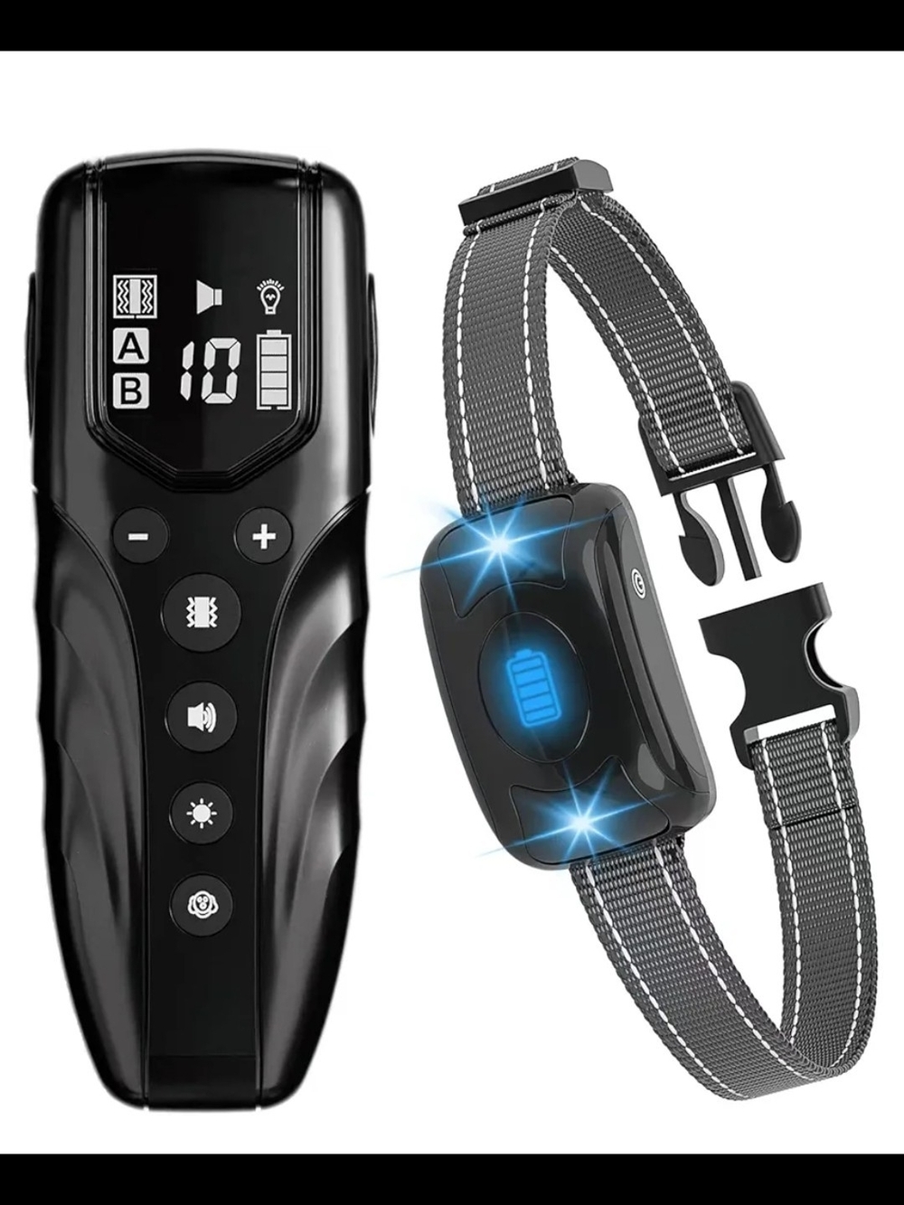 Brapezie NO SHOCK Rechargeable Remote Training Collar - Black